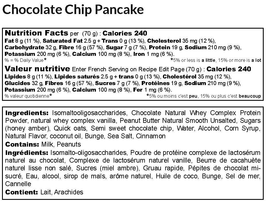Chocolate Chip Pancake Klean Bar / 12 Bars Box