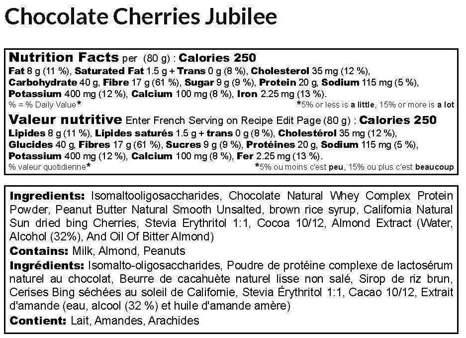 Chocolate Cherries Jubilee Klean Bar / 12 Bars Box