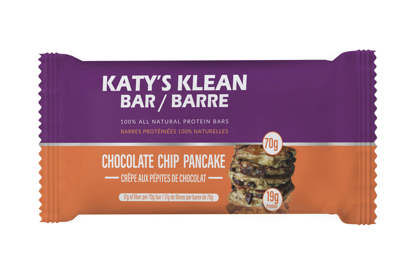 Barre Klean Pancake aux pépites de chocolat / Boîte de 12 barres