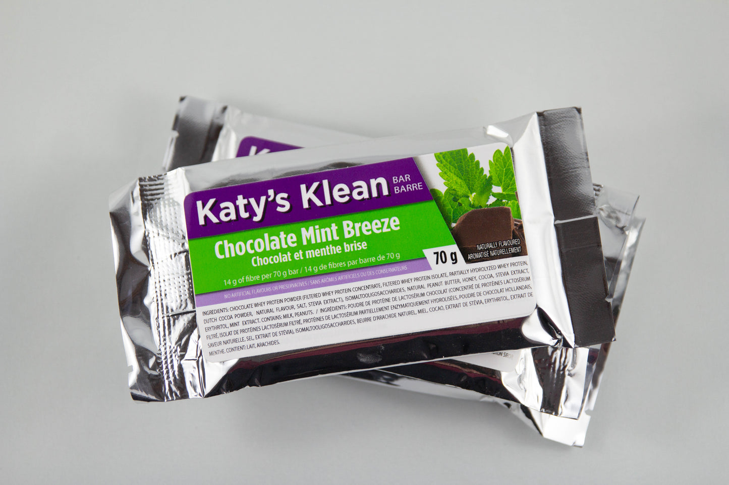 Barre Klean Breeze au chocolat et à la menthe / Boîte de 12 barres